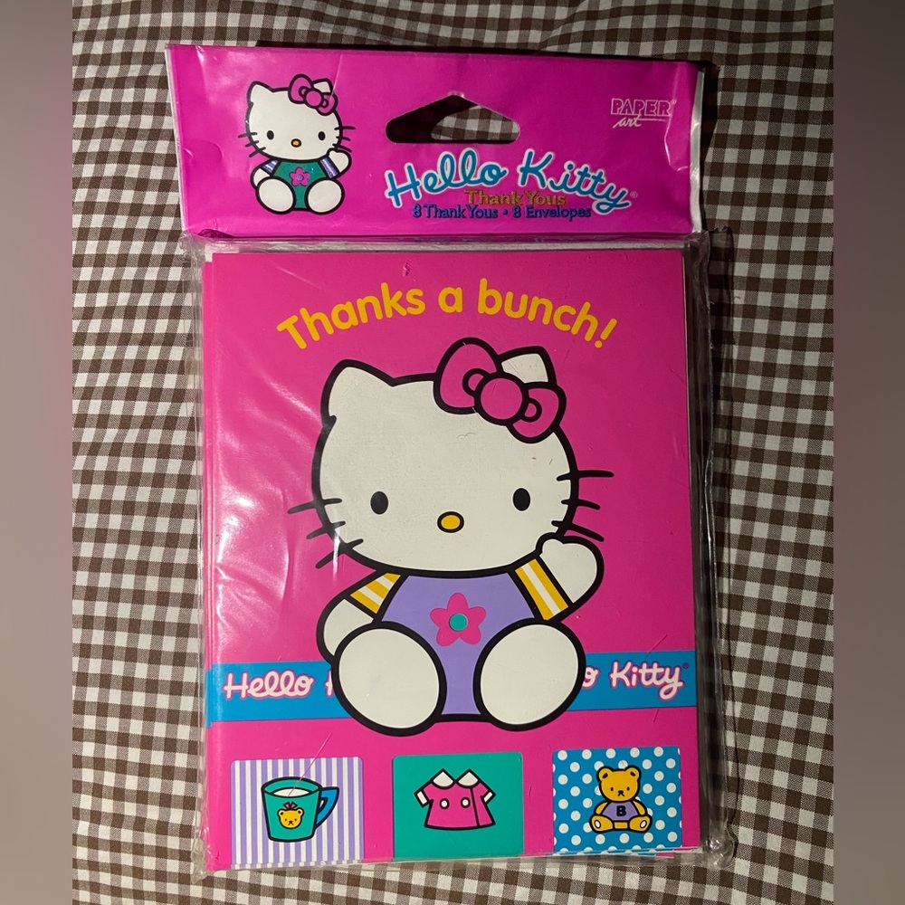 Vintage 90s Hello Kitty Thank You Cards